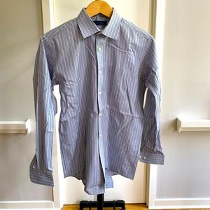 Joseph Abboud multi-colored striped button down shirt